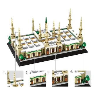 Masjid al-Nabawi - Maquette en Blocs de Construction (594 pièces) | Maktaba Lil Atfal